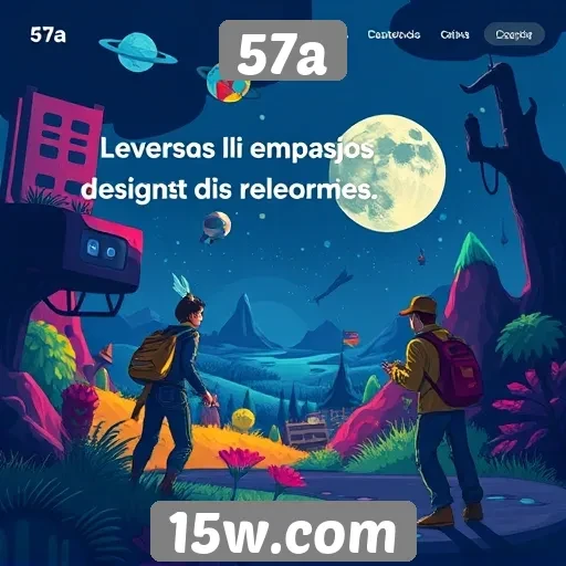 Exploração do design de jogos no site 57a